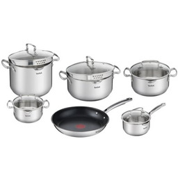 TEFAL Zestaw garnków Duetto+ (11 elementów) Stal nierdzewna