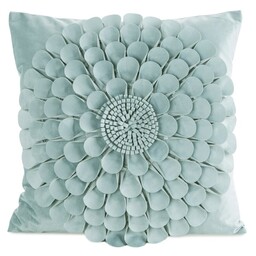 Eurofirany Poszewka dekoracyjna 45x45 Flores 2 miętowa zdobiona