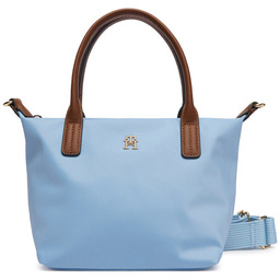 Torebka Tommy Hilfiger Popette Mini Tote AW0AW17709 Błękitny