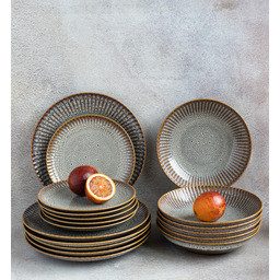 Lubiana Stoneware Meteor Desert Serwis Obiadowy 24 El