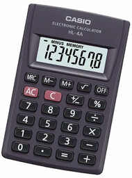 Akcesoria CASIO HL-4A. Kalkulator, Kolor . Unisex.