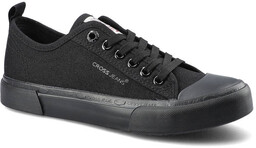 Czarne Trampki Cross Jeans Damskie Wygodne Półbuty
