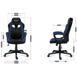Huzaro Fotel gamingowy HZ-Force 2.5 Blue Mesh