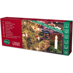 Konstsmide 2000-000 łańcuch choinkowy z białymi żarówkami/do wnętrz