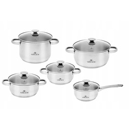 Zestaw garnków Gerlach First stal nierdzewna 10 el.