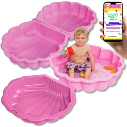 Duża Piaskownica Basen 2W1 Muszelka Różowa Premium Prezent