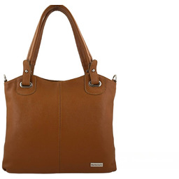 Barberinis Codzienna duża torebka damska - Brązowa jasna