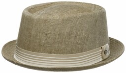Kapelusz Tekstylny Herringbone Pork Pie by Lierys, beżowy,