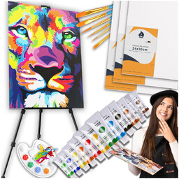 Zestaw Malarski Do Malowania Artystyczny SZTALUGA Farby Płótna
