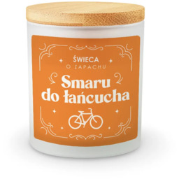 Świeca o zapachu smaru do łańcucha - świeczka