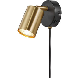 Lampa Ścienna Nordlux, złoty mosiężny, metal