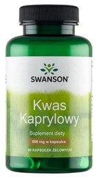 SWANSON Caprylic Acid kwas kaprylowy 600mg - 60