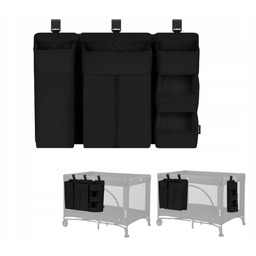Organizer na pieluchy Lionelo Sidepocket Large Czarny