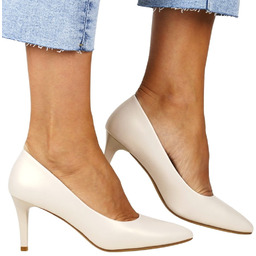 DAMSKIE CZÓŁENKA SZPILKI NA NISKIM OBCASIE SERGIO LEONE