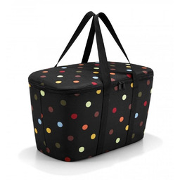 Reisenthel, Torba termoizolacyjna w grochy, Dots Coolerbag, czarna,