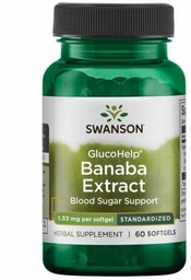 SWANSON GlucoHelp Banaba Extract 1,33 mg (60 kaps.)
