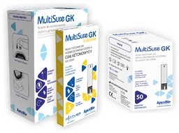 Ketometr Glukometr 2w1 Multisure GK pomiar glukozy ketonów