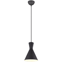 Lampa wisząca do kuchni nad wyspę czarny stożek