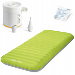 Materac Jednoosobowy Intex 191x76x17 cm Zielony Pompka Mata