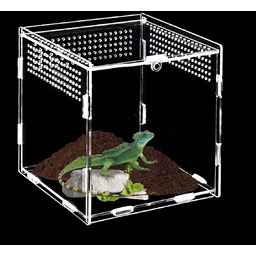 PUDEŁKO 15X15X15CM AKRYLOWE TERRARIUM HODOWLANE DLA GADÓW PAJĄKÓW