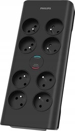 Listwa zasilająca Philips 8 gniazd 2 m czarna