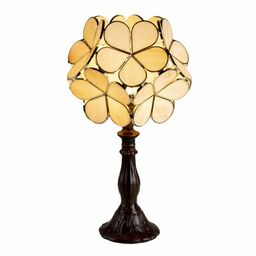 Lampa Stołowa Tiffany Kwiatki Krem Clayre & Eef