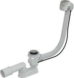 Alcaplast Syfon wannowy, korek automatyczny, metal, A553K !