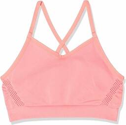 Nike dziewczęcy bezszwowy suchy biustonosz Pink Gaze/White M
