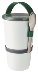 Lunch box BLACK+BLUM Lunch Pot Biało-zielony