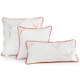 Eurofirany Poduszka dekoracyjna 62x16x16 Lea Premium biała pomarańczowa
