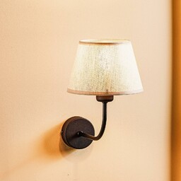 TK Lighting Kinkiet Chicago z kloszem z lnu