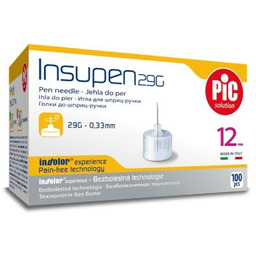 PIC Insupen Igły do penów insulinowych 29G 12mm,