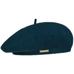 Beret Baskijski Damski by Seeberger, petrolowy, One Size