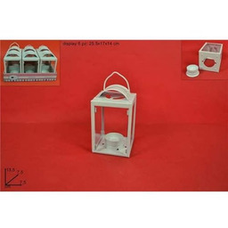 DUE ESSE CHRISTMAS SRL Lantern P/TEALIGHT Beżowy 13,5cm,