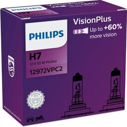 PHILIPS Żarówka samochodowa VisionPlus H7 (2 szt.)