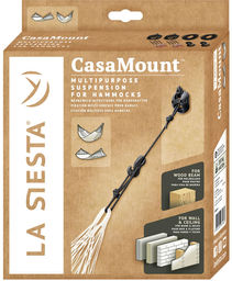 Zestaw mocujący do hamaka Casa Mount Black, czarny