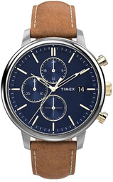 Zegarek Timex Chicago Chronograph 45mm TW2U39000 Brązowy