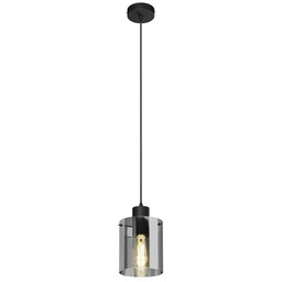 Lindby - Kourtney Lampa Wisząca Black/Smoke
