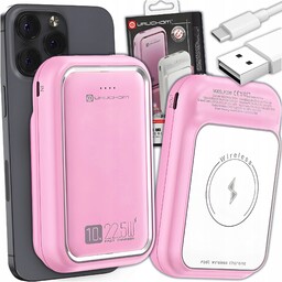 Powerbank Magsafe Indukcyjny Apple 10000 mAh 22.5W Różowy