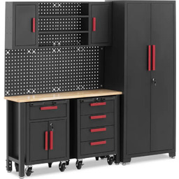 Zestaw mebli warsztatowych szafa 2 szafki na kółkach