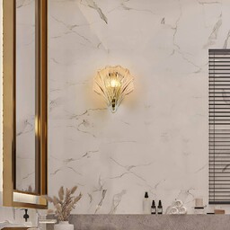 Searchlight Kinkiet Shell, możliwość ściemniania, kremowy / amber,