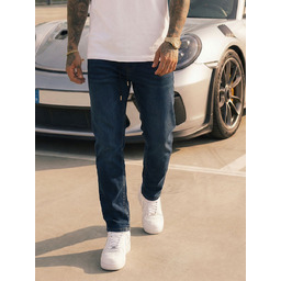 Spodnie męskie jeansowe regular fit granatowe Denley Rito