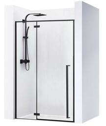 Drzwi prysznicowe szerokość 100 cm czarne profile Fargo