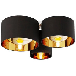 Lindby - Laurenz Lampa Sufitowa Black/Gold
