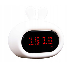 Lampka nocna Innogio Królik z budzikiem GIO-135