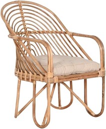 Home ESPRIT Bambusowe krzesło ogrodowe rattanowe 58 x