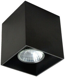 Lampa sufitowa spot ZumaLine SQUARE czarny kwadrat 8,2cm