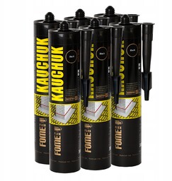 Uszczelniacz dekarski kauczukowy czarny 300ml odporny na Uv
