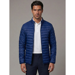 Kurtka męska przejściowa pikowana granatowa Denley Disma