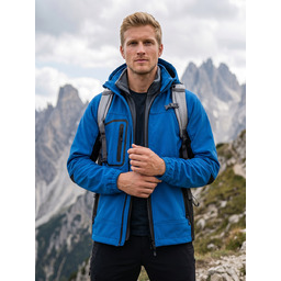 Kurtka męska softshell niebieska Denley Lotario